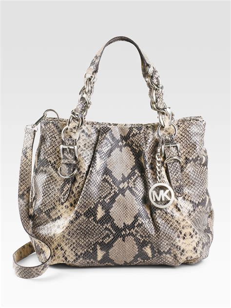 michael kors fuschia python purse|Michael Kors .